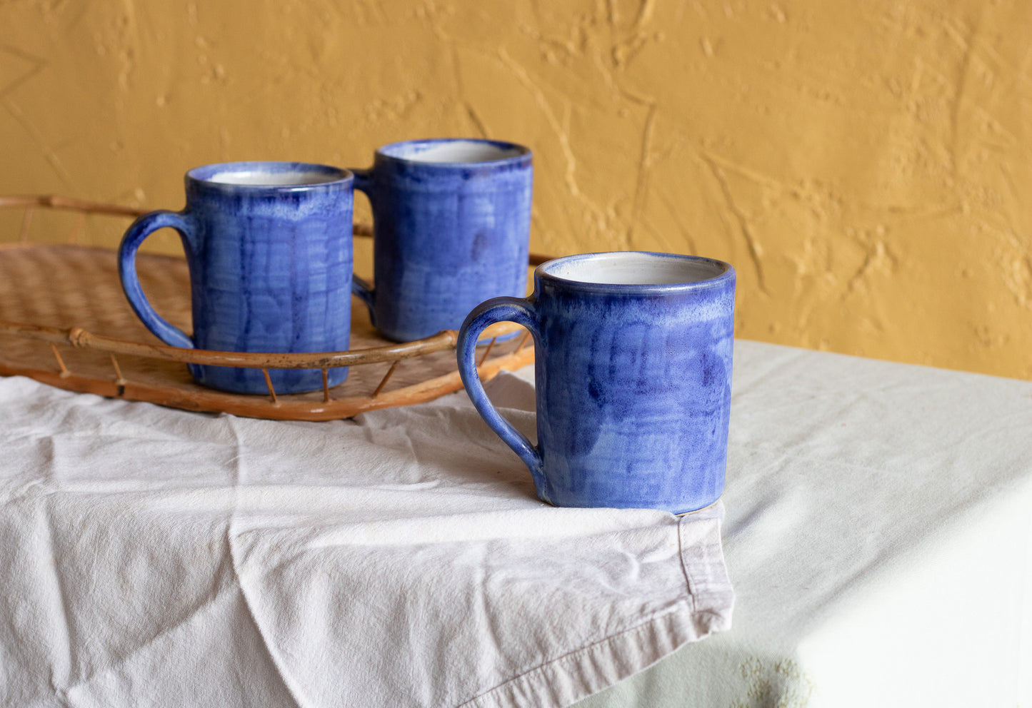 Cobalt Blue Wash 16 oz Folkware Mug