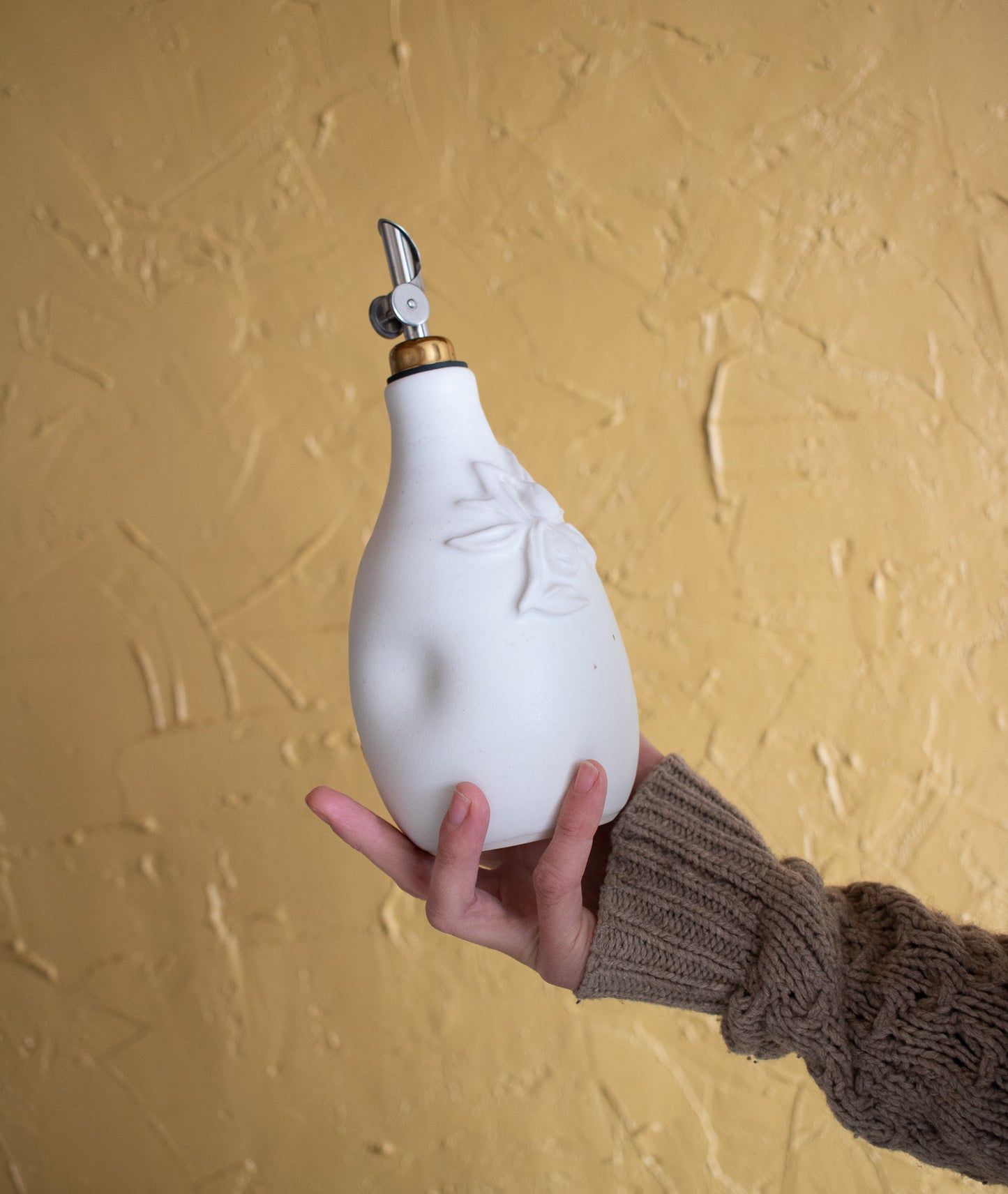 Matte White Oil Cruet