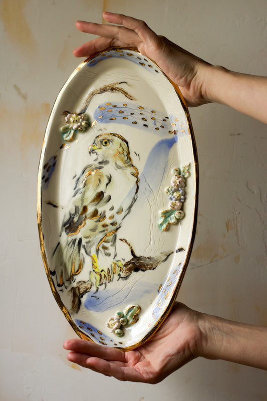 Red Tailed Hawk Platter